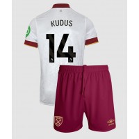 West Ham United Mohammed Kudus #14 Tredjeställ Barn 2024-25 Korta ärmar (+ Korta byxor)